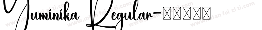 Yuminika Regular字体转换